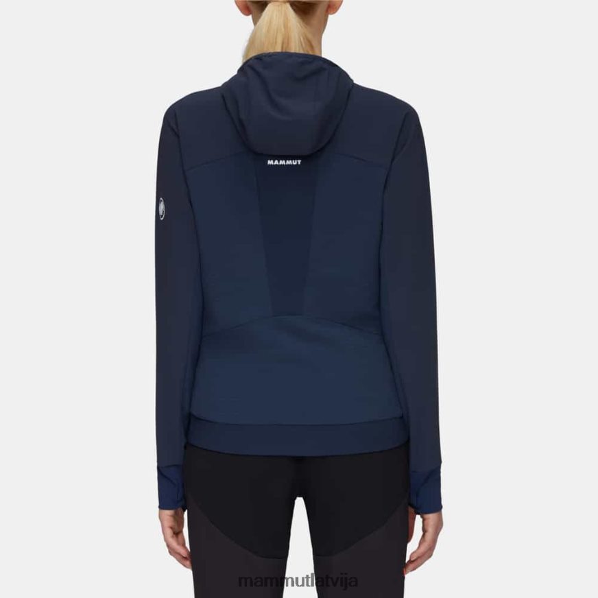 apģērbs Mammut aenergy so hibrīda jaka ar kapuci jūras dinamiskas apelsīns sievietes 2TN48T695