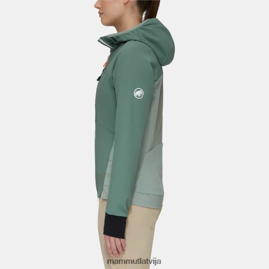 apģērbs Mammut aenergy so hibrīda jaka ar kapuci tumšs nefrīts sievietes 2TN48T34