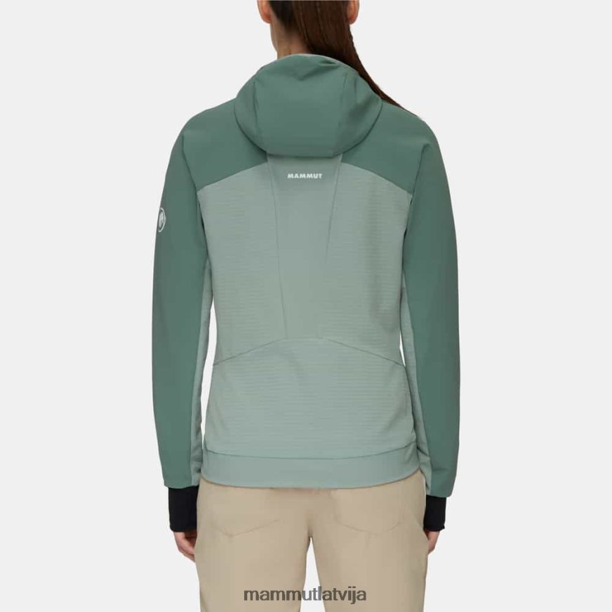 apģērbs Mammut aenergy so hibrīda jaka ar kapuci tumšs nefrīts sievietes 2TN48T34