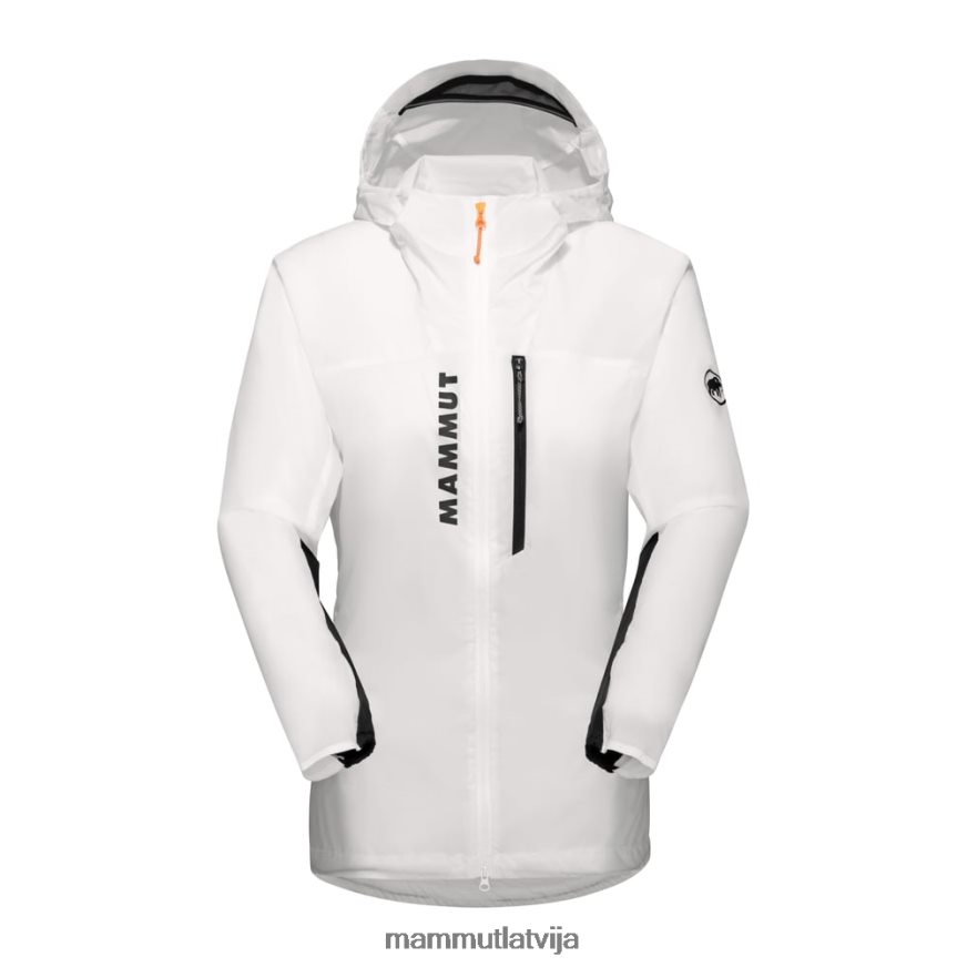 apģērbs Mammut aenergy wb jaka ar kapuci balts melns sievietes 2TN48T5