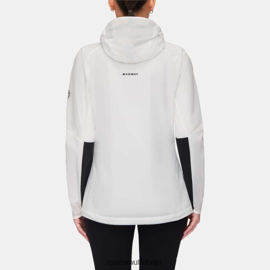 apģērbs Mammut aenergy wb jaka ar kapuci balts melns sievietes 2TN48T5