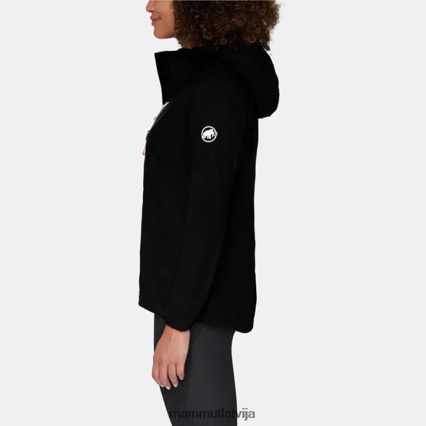 apģērbs Mammut aenergy wb jaka ar kapuci melns sievietes 2TN48T640