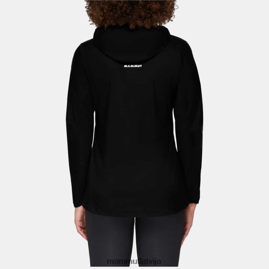 apģērbs Mammut aenergy wb jaka ar kapuci melns sievietes 2TN48T640