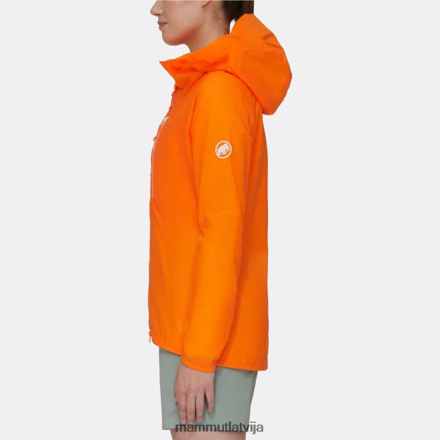 apģērbs Mammut aenergy wb jaka ar kapuci tumšais mandarīns sievietes 2TN48T641