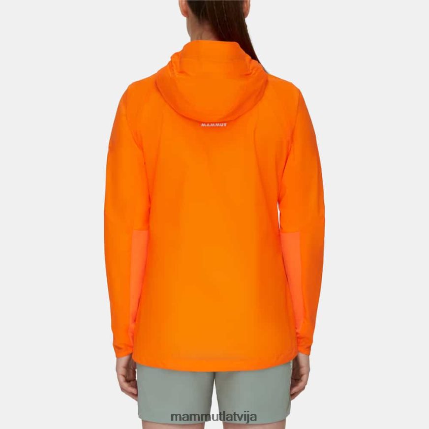 apģērbs Mammut aenergy wb jaka ar kapuci tumšais mandarīns sievietes 2TN48T641