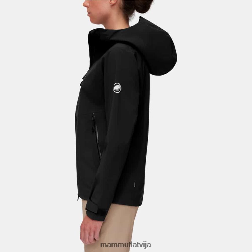 apģērbs Mammut alto guide hs jaka ar kapuci melns sievietes 2TN48T11