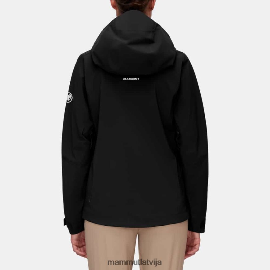 apģērbs Mammut alto guide hs jaka ar kapuci melns sievietes 2TN48T11