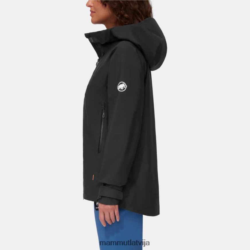 apģērbs Mammut krāteris iv hs jaka ar kapuci melns sievietes 2TN48T29