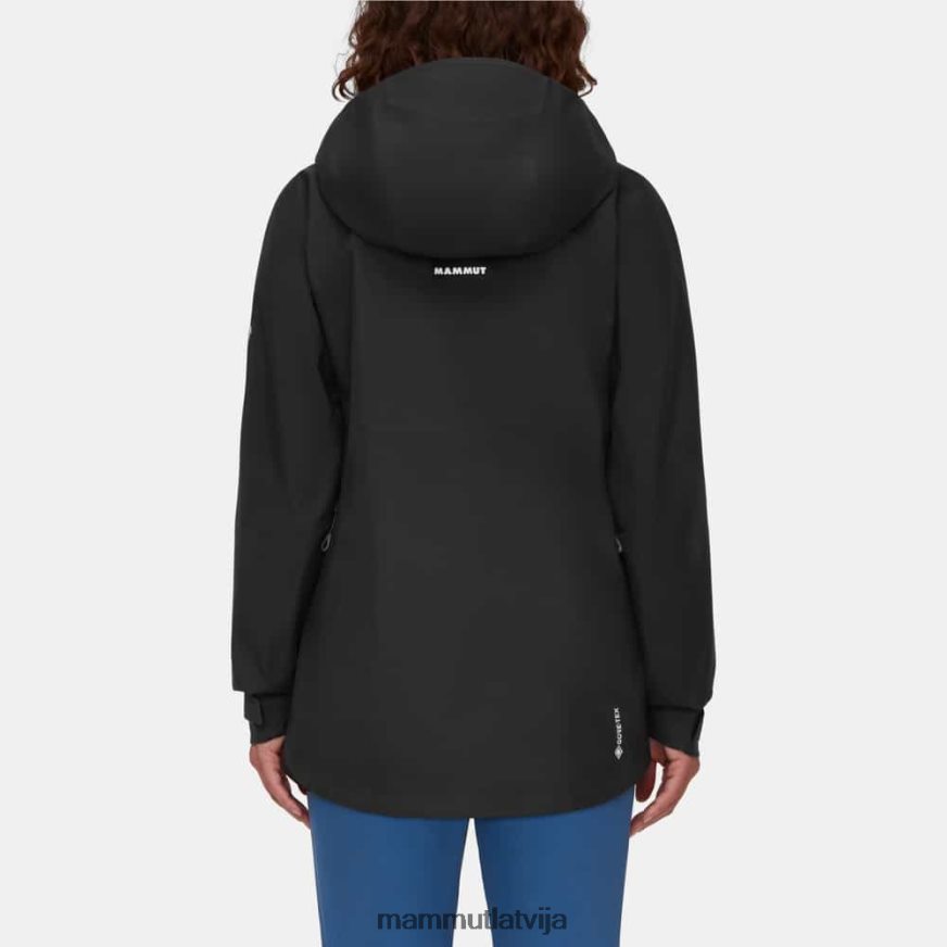 apģērbs Mammut krāteris iv hs jaka ar kapuci melns sievietes 2TN48T29