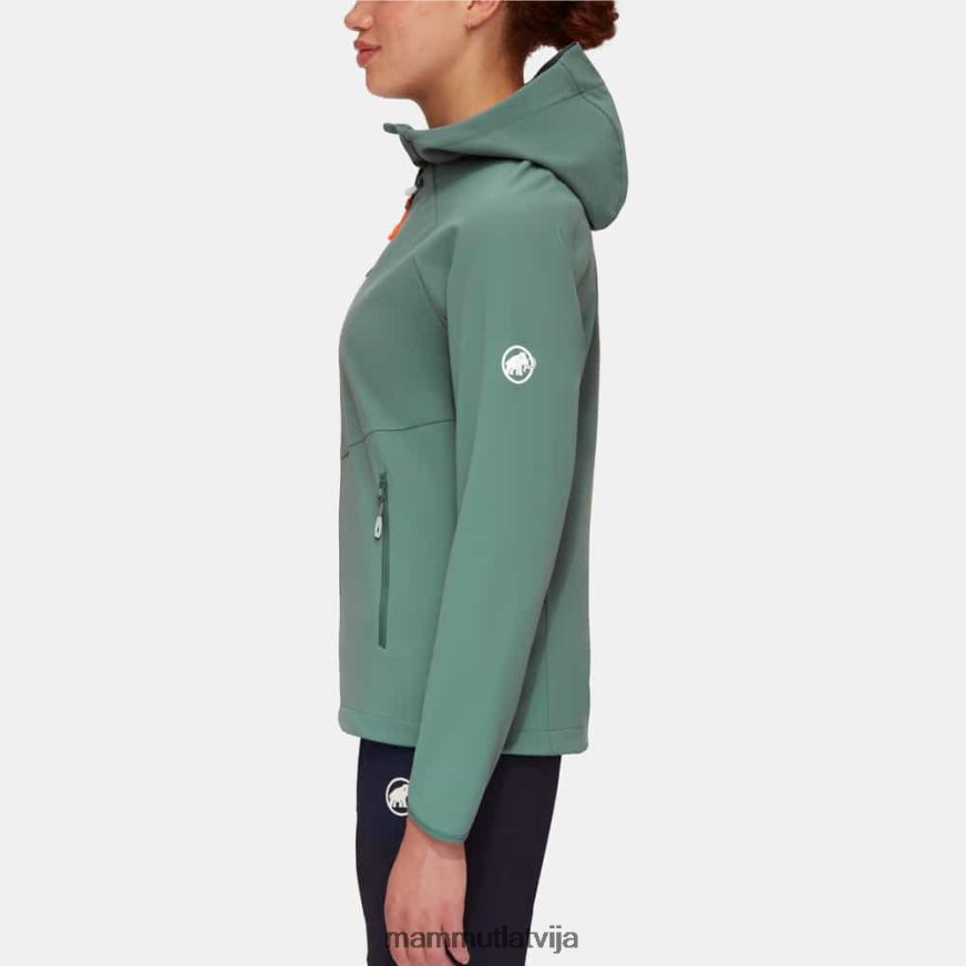 apģērbs Mammut maksimāls komforts tik jaka ar kapuci tumšs skuķis sievietes 2TN48T15