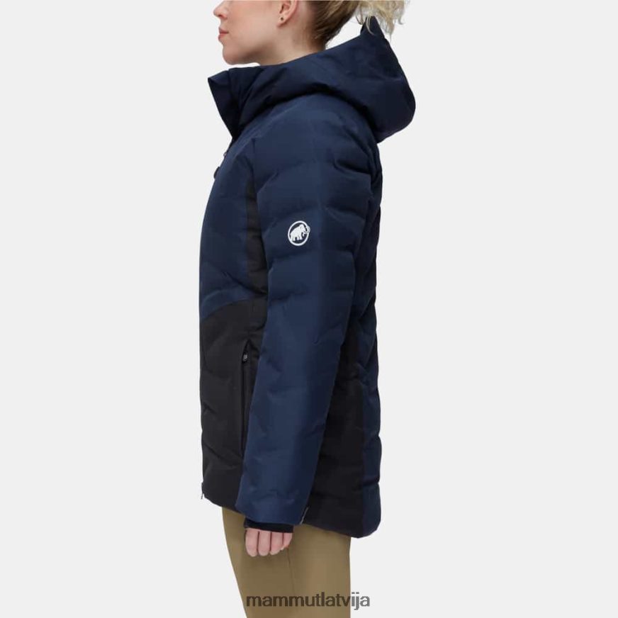 apģērbs Mammut photics ski hs termo jaka ar kapuci melnjūras sievietes 2TN48T677