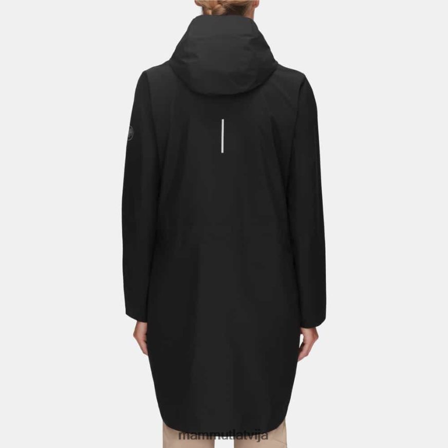 apģērbs Mammut seon pac hs parka ar kapuci melns sievietes 2TN48T64