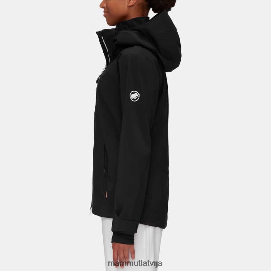 apģērbs Mammut stoney hs jaka melns balts sievietes 2TN48T69
