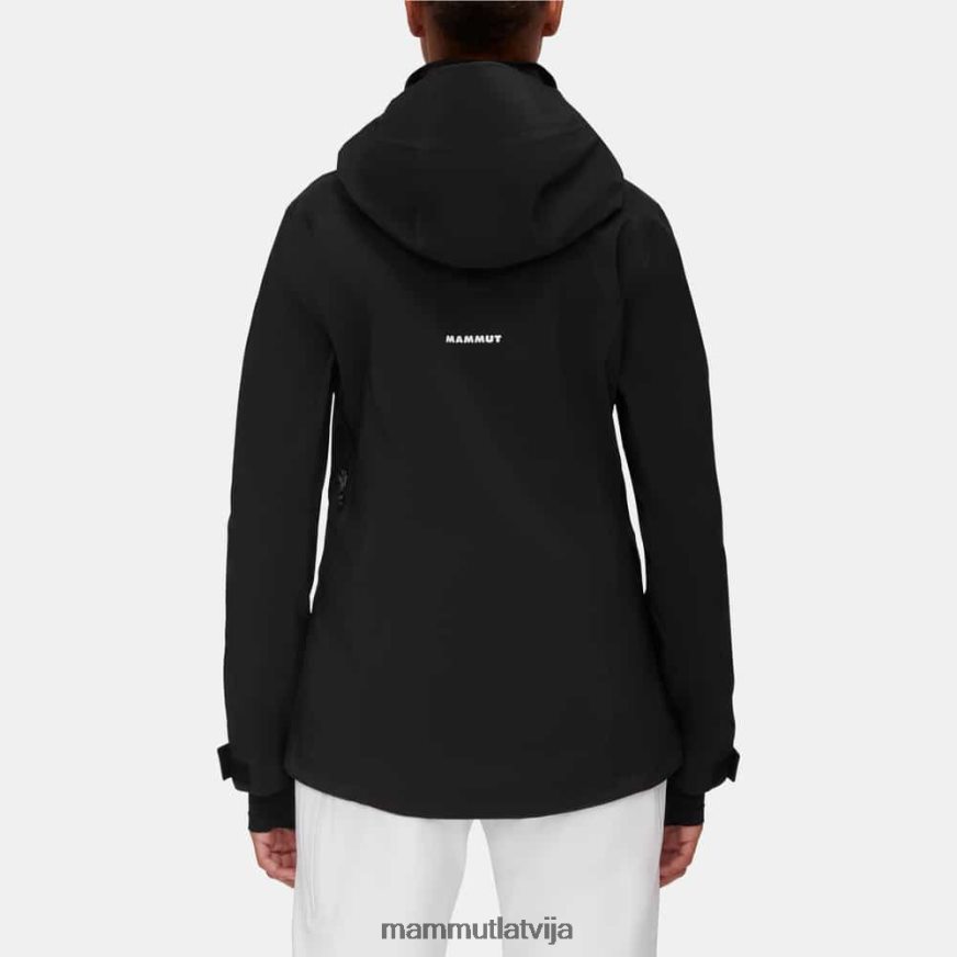 apģērbs Mammut stoney hs jaka melns balts sievietes 2TN48T69