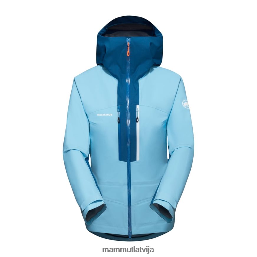 apģērbs Mammut taiss hs jaka ar kapuci vēss zili dziļš ledus sievietes 2TN48T725