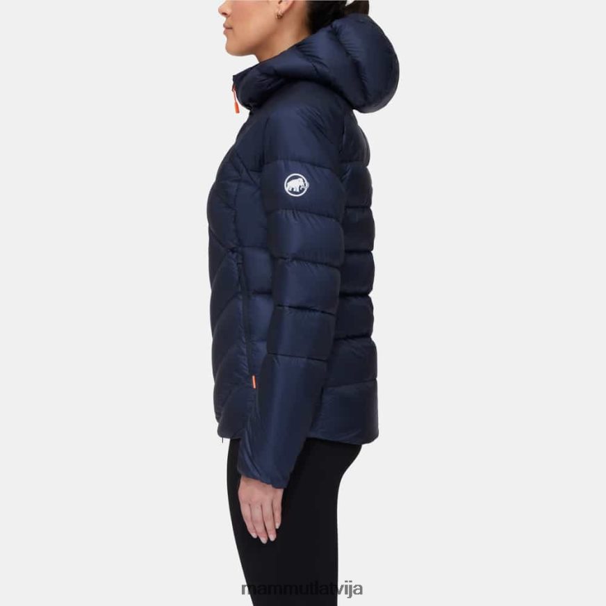 apģērbs Mammut taiss jakā ar kapuci jūras-melns sievietes 2TN48T690