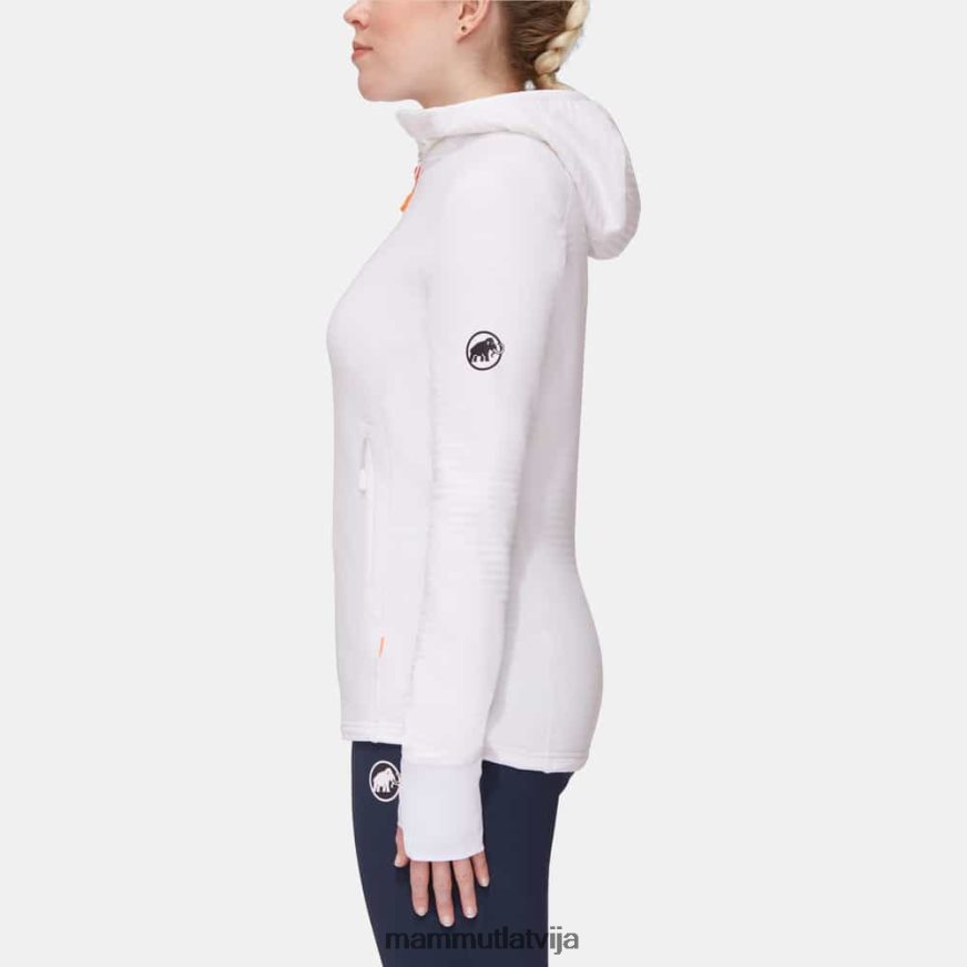 apģērbs Mammut taiss light ml jaka ar kapuci balts sievietes 2TN48T988
