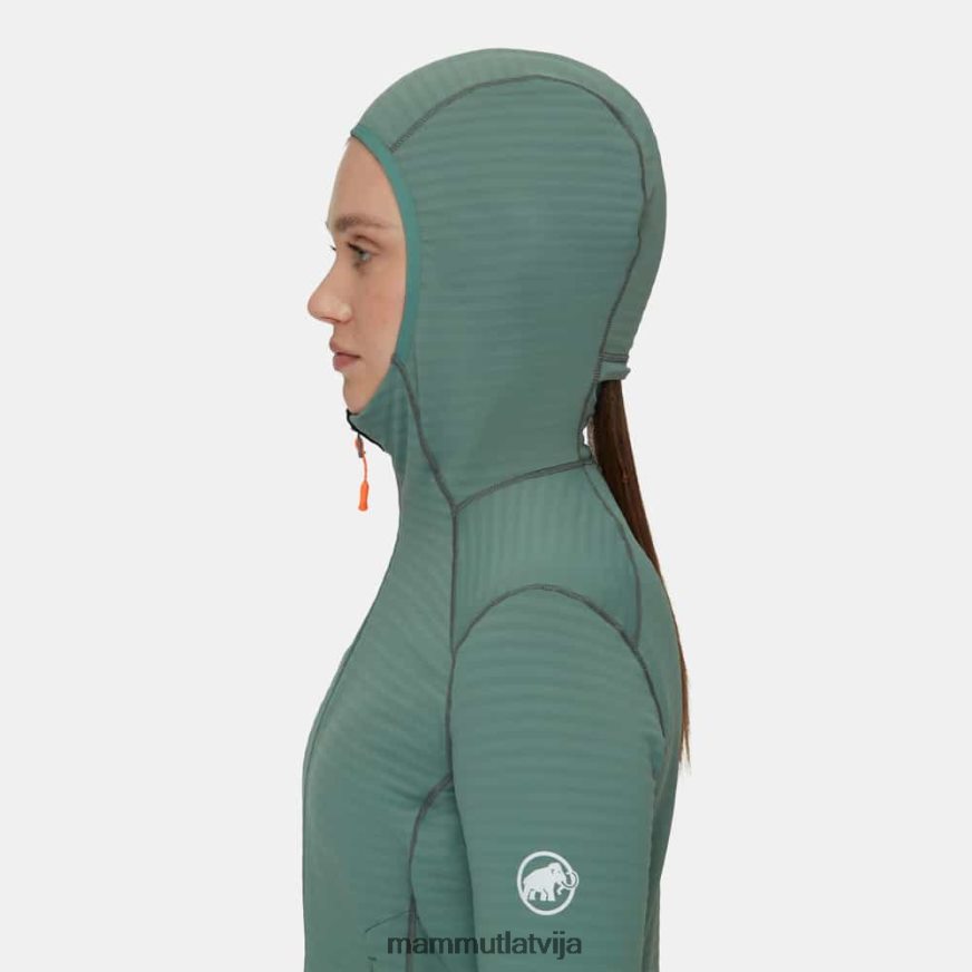 apģērbs Mammut taiss light ml jaka ar kapuci tumši nefrīta-melna sievietes 2TN48T986