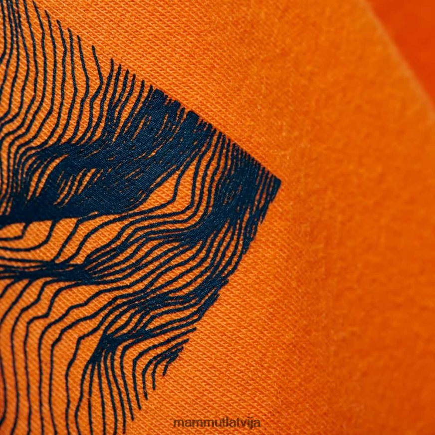 apģērbs Mammut galvenā t-krekla emblēma tumšais mandarīns sievietes 2TN48T900