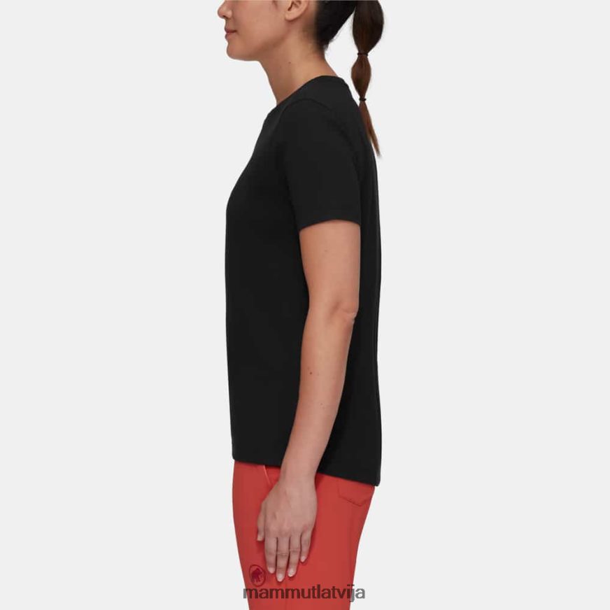 apģērbs Mammut galvenais t-krekls katru dienu melns sievietes 2TN48T253