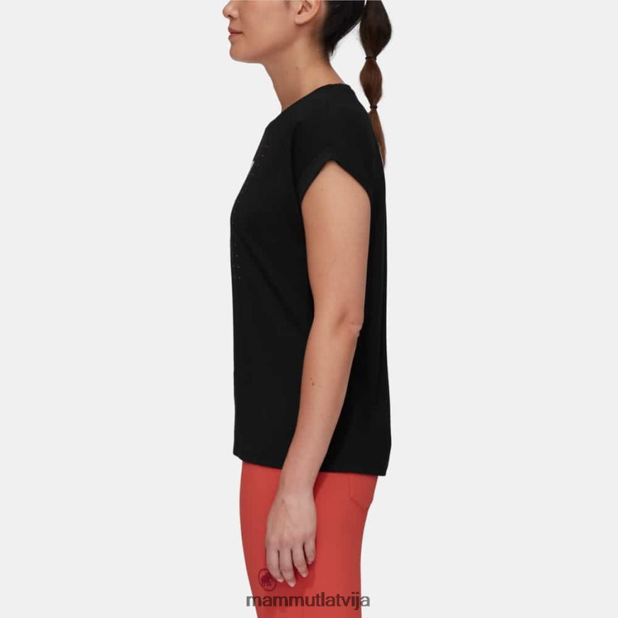 apģērbs Mammut kalnu t-krekls eiger melns sievietes 2TN48T151