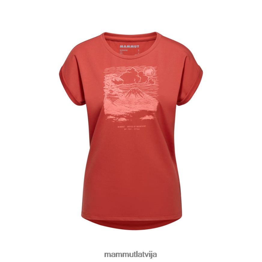 apģērbs Mammut kalnu t-krekls fujiyama terakota sievietes 2TN48T259
