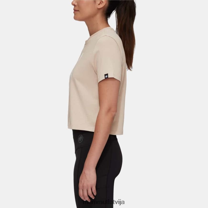 apģērbs Mammut massone t-krekls apgriezts uzraksts savanna sievietes 2TN48T1093