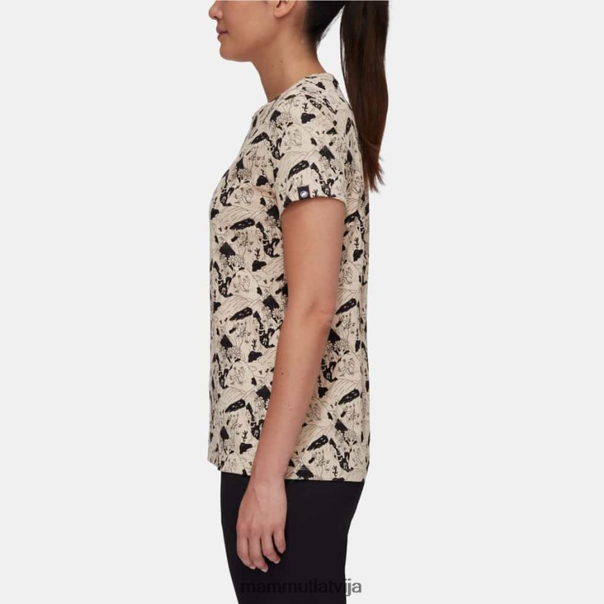 apģērbs Mammut massone t-kreklu kāpšanas aina savanna-melna sievietes 2TN48T1107