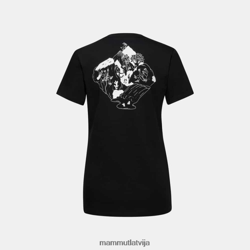 apģērbs Mammut massone t-kreklu klints melns sievietes 2TN48T249