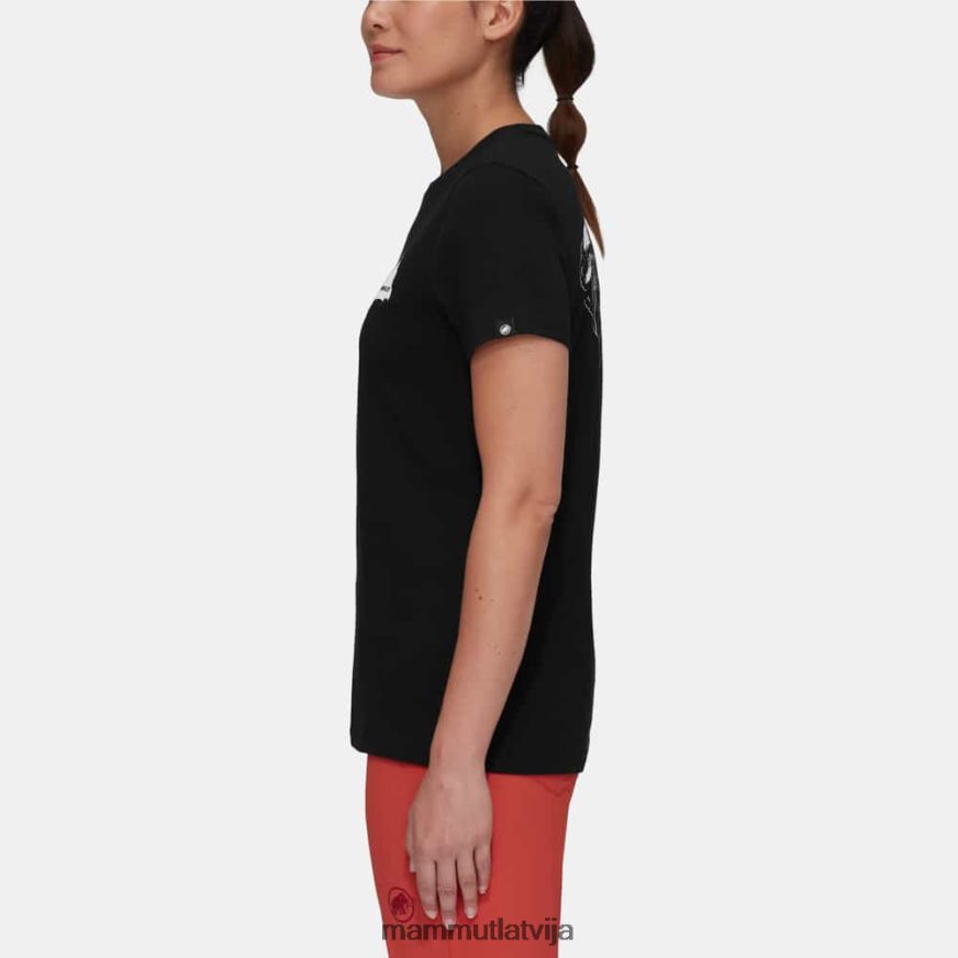 apģērbs Mammut massone t-kreklu klints melns sievietes 2TN48T249