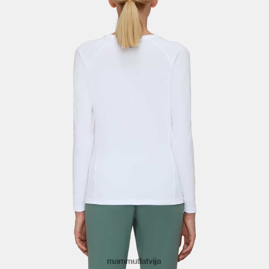 apģērbs Mammut aegility fl garām piedurknēm balts sievietes 2TN48T1126