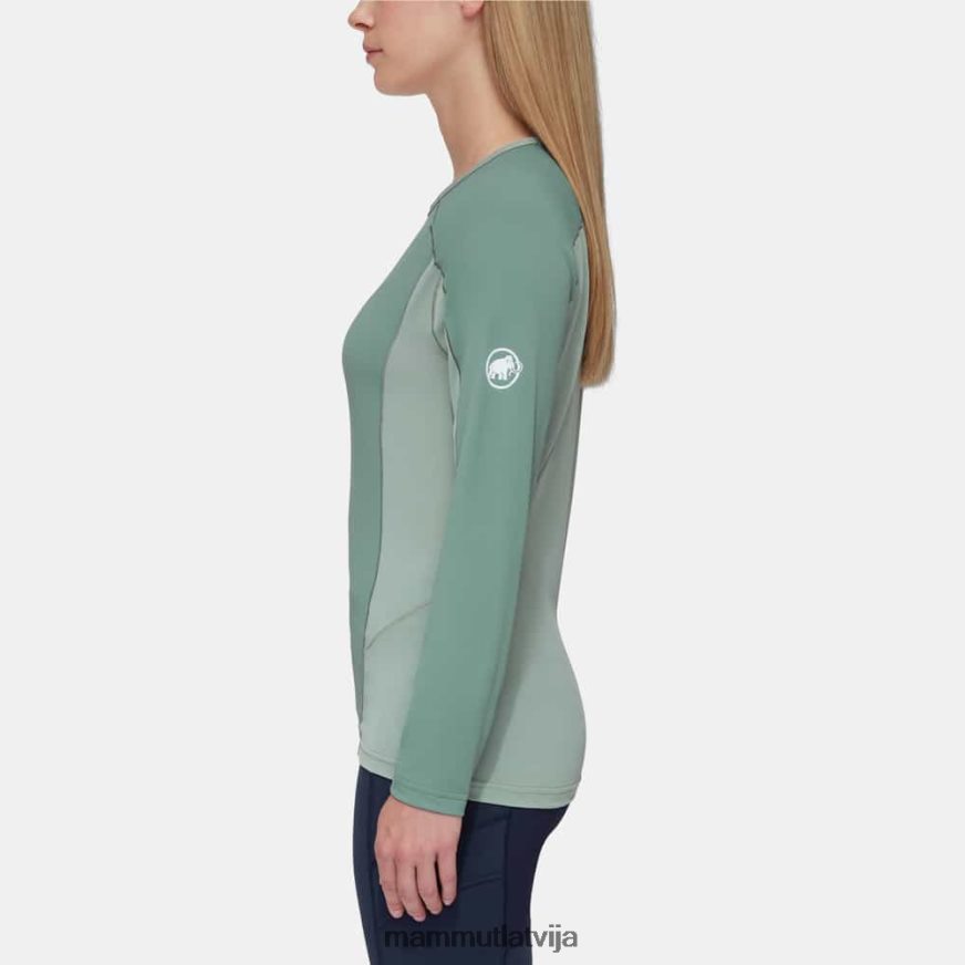 apģērbs Mammut aenergy fl garām piedurknēm tumšs nefrīts sievietes 2TN48T857