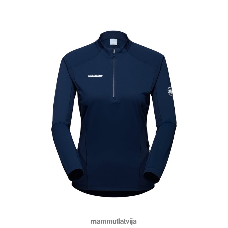 apģērbs Mammut aenergy fl puse ar rāvējslēdzēju garām piedurknēm jūras sievietes 2TN48T846