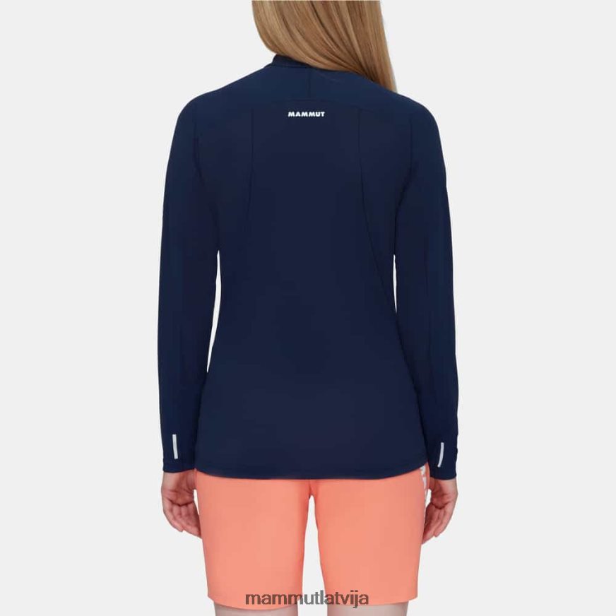 apģērbs Mammut aenergy fl puse ar rāvējslēdzēju garām piedurknēm jūras sievietes 2TN48T846