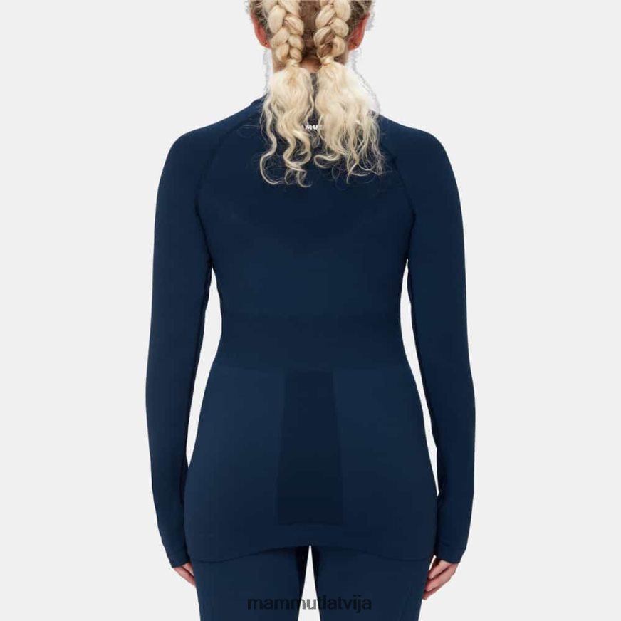 apģērbs Mammut pusgarās piedurknes ar rāvējslēdzēju jūras sievietes 2TN48T222