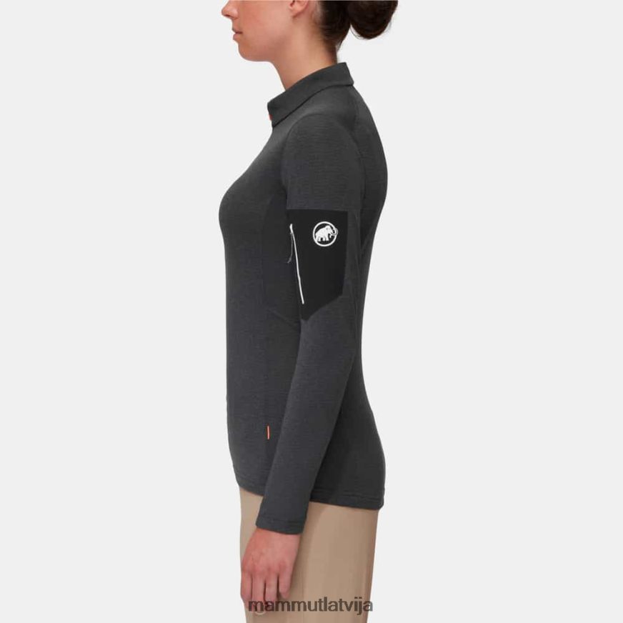 apģērbs Mammut aenergy light ml puse rāvējslēdzēja pull melns-fantoms sievietes 2TN48T933