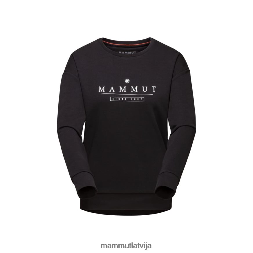 apģērbs Mammut core ml apkalpes kakla logotips melns sievietes 2TN48T1033