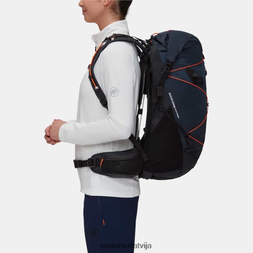 iekārtas Mammut Ducan mugurkauls 28-35 jūras-melns sievietes 2TN48T1452