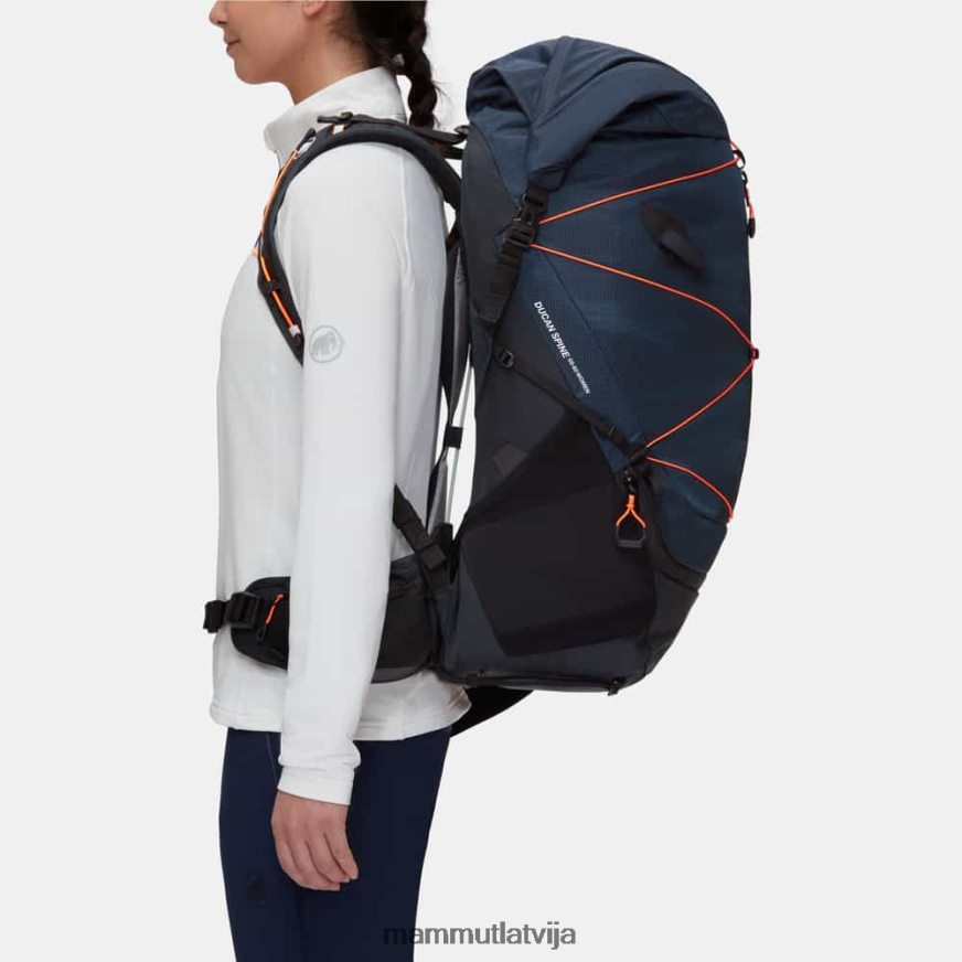 iekārtas Mammut Ducan mugurkauls 50-60 jūras-melns sievietes 2TN48T486