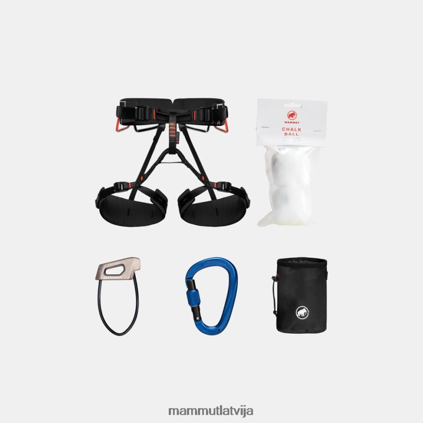 iekārtas Mammut 4 slidkalniņu kāpšanas pakete melna neitrāla unisex 2TN48T440