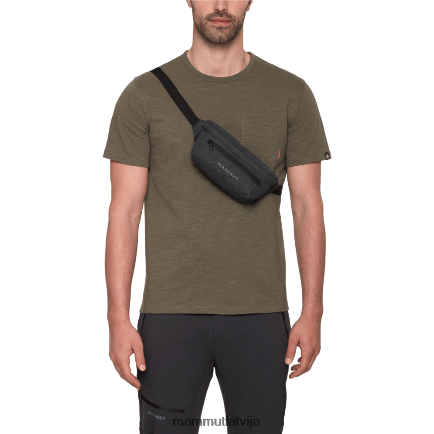 iekārtas Mammut klasiskā bumbag melanža melns unisex 2TN48T620