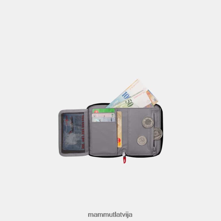 iekārtas Mammut rāvējslēdzēja maka melanžs melns unisex 2TN48T619