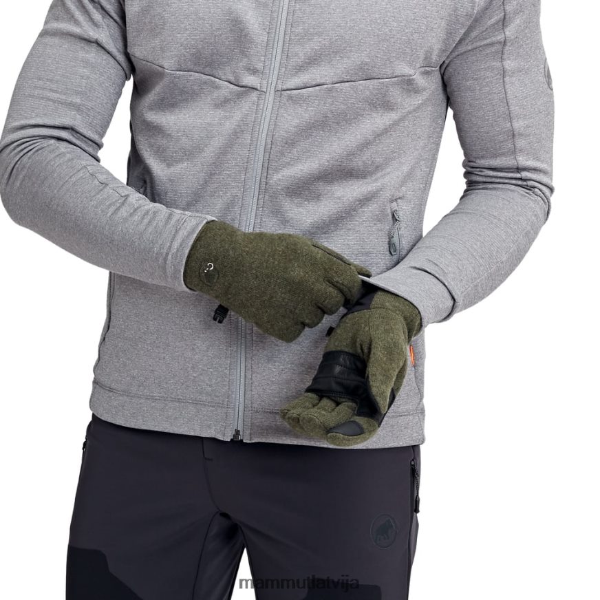 Piederumi Mammut kaislības cimds iguānas melanža unisex 2TN48T1148