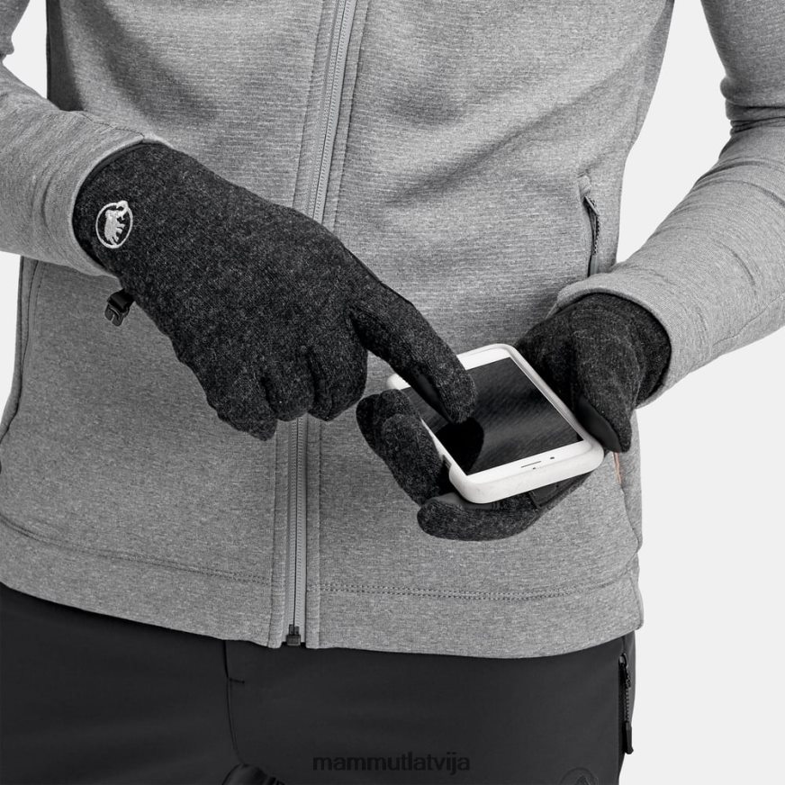 Piederumi Mammut kaislības cimds melnā melanža unisex 2TN48T283