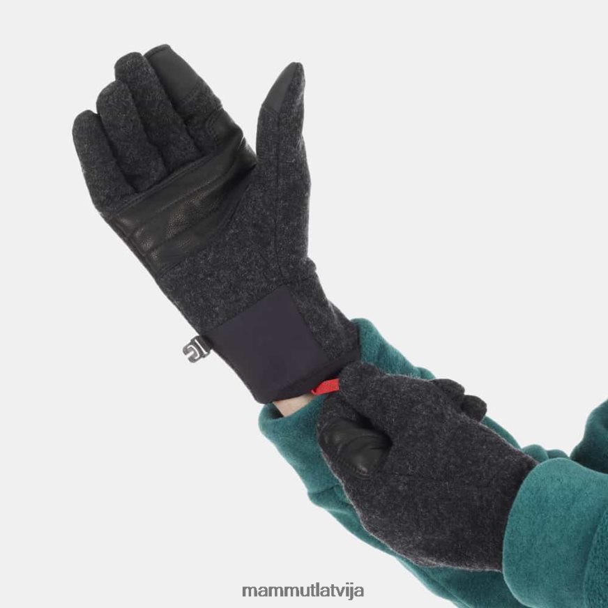 Piederumi Mammut kaislības cimds melnā melanža unisex 2TN48T283