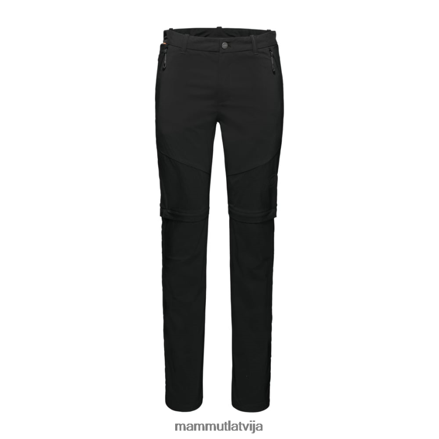 apģērbs Mammut pārgājienu bikses ar rāvējslēdzēju melns vīriešiem 2TN48T266