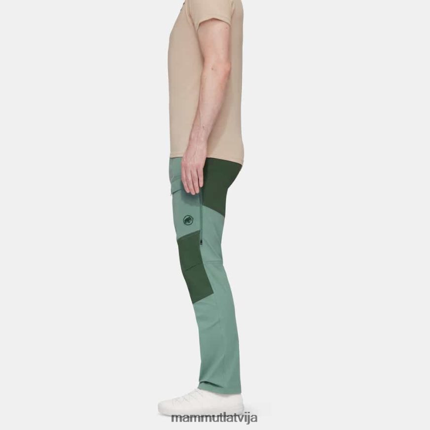 apģērbs Mammut zinal hibrīda bikses tumši nefrītu koki vīriešiem 2TN48T971
