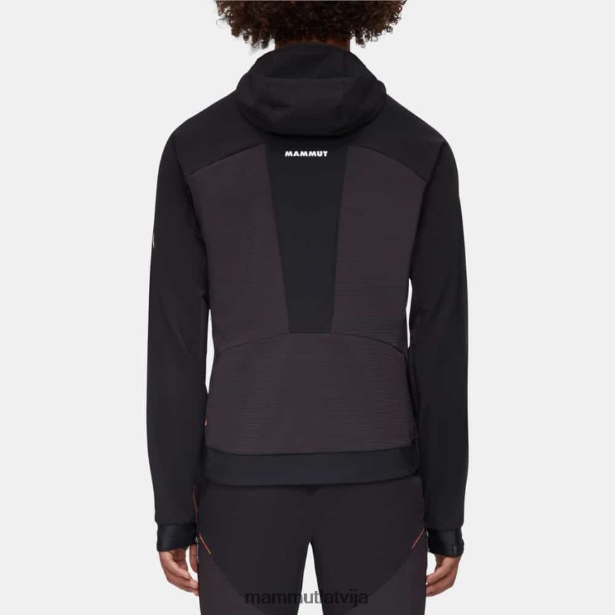 apģērbs Mammut aenergy so hibrīda jaka ar kapuci melni košs oranžs vīriešiem 2TN48T14