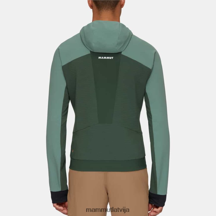 apģērbs Mammut aenergy so hibrīda jaka ar kapuci tumši nefrītu koki vīriešiem 2TN48T664