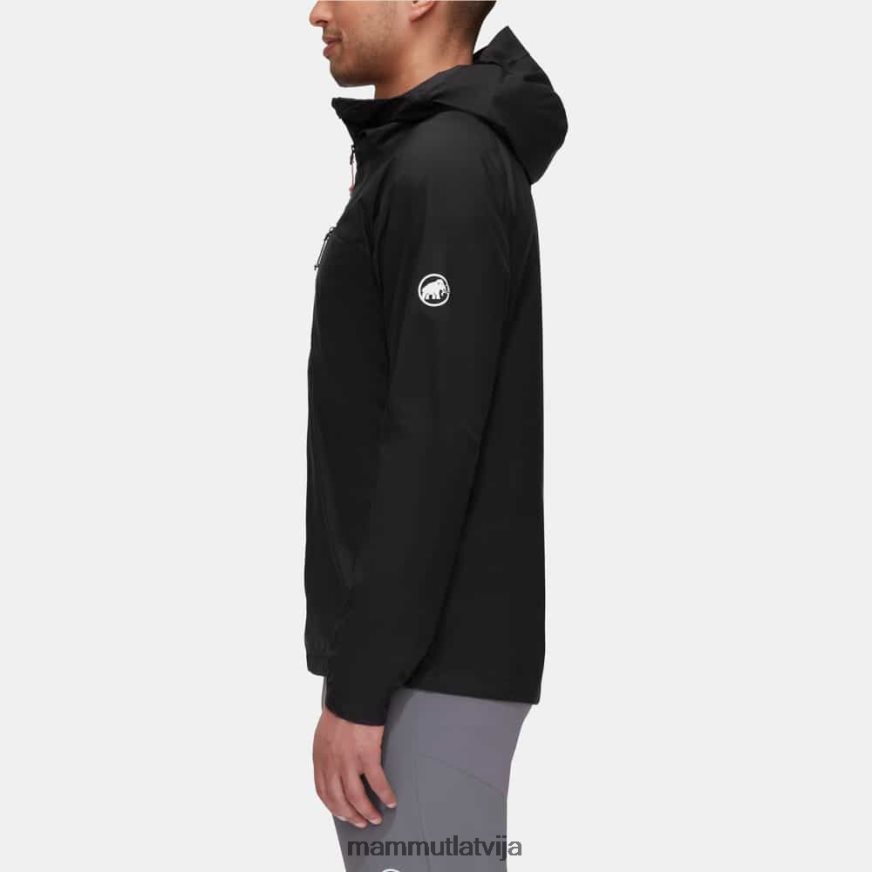 apģērbs Mammut aenergy wb jaka ar kapuci melns vīriešiem 2TN48T3